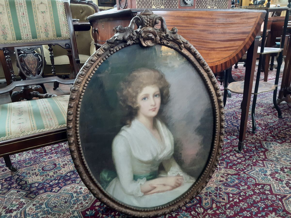 Pastels, portrait of a lady C.1900